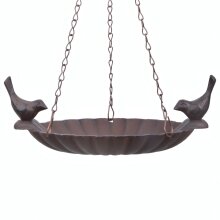 Hanging birdbath with 2 birds, ca. 20,9 cm