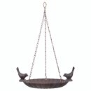 Hanging birdbath with 2 birds, ca. 20,9 cm