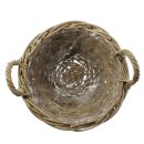Plantekurv i rattan, medium, ca. 35 x 25 cm