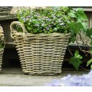 Planter basket rattan, medium, approx. 35 x 25 cm