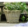 Planter basket rattan, medium, approx. 35 x 25 cm