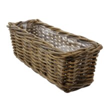 Rattan planter box