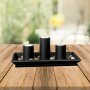 Candle holder incl. 3 tea lights