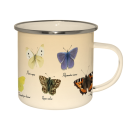 Enamel mug butterflies