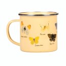 Enamel mug butterflies