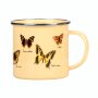 Enamel mug butterflies