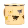 Enamel mug butterflies
