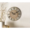 Wandklok "Café de Flore" Shabby Look Romeinse cijfers Ø 34 cm