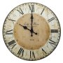 Wandklok "Café de Flore" Shabby Look Romeinse cijfers Ø 34 cm