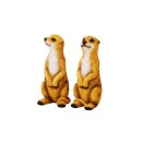 Erdmännchen aus Poly Figur im 2er Set