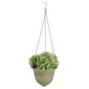 Aged Metal Grün Hanging Basket L, Pot de fleurs