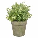 Aged Metal Green Flowerpot 0.9L I Ø approx 12.5 cm