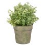 Aged Metal Green Flowerpot 0.9L I Ø approx 12.5 cm