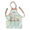 Garden apron with rose print