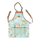 Garden apron with rose print