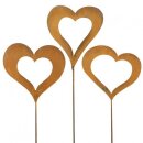 Heart plug "Romeo", set of 3