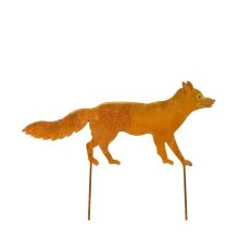 Fox in rust look, approx. 65 x 30 cm