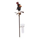 Metal rain gauge raven 130 cm