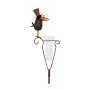 Metal rain gauge raven 130 cm
