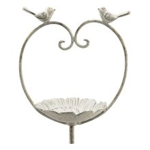 Metal bird feeder heart 104 cm