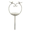 Mangeoire pour oiseaux cœur en métal 104 cm