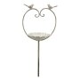 Metal bird feeder heart 104 cm