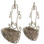 Metal wall hanger "Rome" country style | set of 2