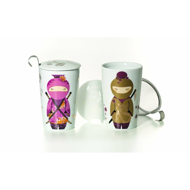 Twee verschillende Little Ninja Herbal Tea Cups