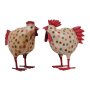 Garten Metall Dekofigur Huhn bunt 22 cm