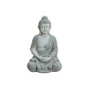 Buddha sitzend in Grau, ca. 62 cm