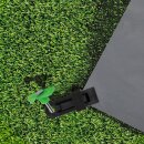 12er Set Vorzeltteppich Planenklammer Clips Kunststoff feststellbar mittels Verzahnung