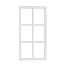 Cadre de fenêtre | Bois | Blanc | 43x84cm