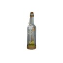 LED-Flaschenpost "Blumen", Flasche mit 2 Blumen...