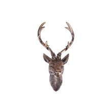 Hirschgeweih in Bronze, ca. 20 x 12 x 30 cm