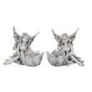 Fairy sitting with flower | set of 2