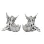 Fairy sitting with flower | set of 2