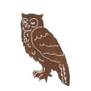 Owl | metal | rust I 30 cm