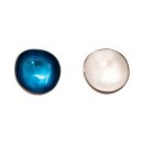 Kokosnootkom Graankom Decoratieve kom Set van 2 blauw-wit