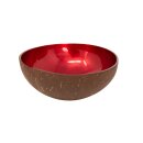 Kokosnootkom Graankom Decoratieve kom Set van 2 geel-rood