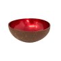 Kokosnootkom Graankom Decoratieve kom Set van 2 geel-rood