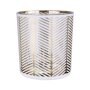 Windlicht "Diagonale", ca. 12,5 cm Streifen