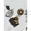 Tasse mit Sieb "Chrysanthemen", ca. 325 ml