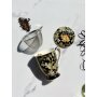 Tasse mit Sieb "Chrysanthemen", ca. 325 ml
