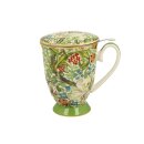 Tasse mit Sieb, goldene Lilie, 325 ml