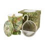 Tasse mit Sieb, goldene Lilie, 325 ml