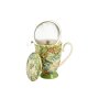 Tasse mit Sieb, goldene Lilie, 325 ml