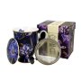 Cup with strainer Violet Tulips, 325 ml