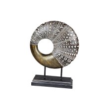 Deco Object Ethno Goud, ca. 28 x 37 cm