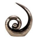 Sculpture with ball | Silver Black