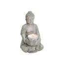 Bouddha avec porte-bougie à chauffe-plat, env. 14 cm
